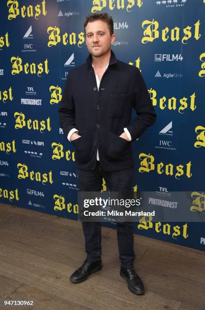 Michael Pearce attends a special preview screening of 'Beast' at Ham Yard Hotel on April 16, 2018 in London, England.