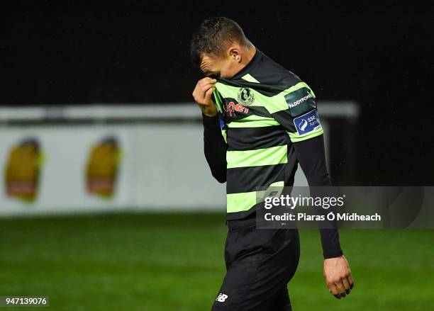 Bray , Ireland - 16 April 2018; Graham Burke of Shamrock Rovers leaves the field after the SSE Airtricity League Premier Division match between Bray...