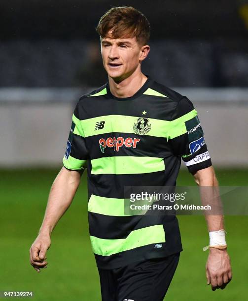 Bray , Ireland - 16 April 2018; Ronan Finn of Shamrock Rovers leaves the field after the SSE Airtricity League Premier Division match between Bray...