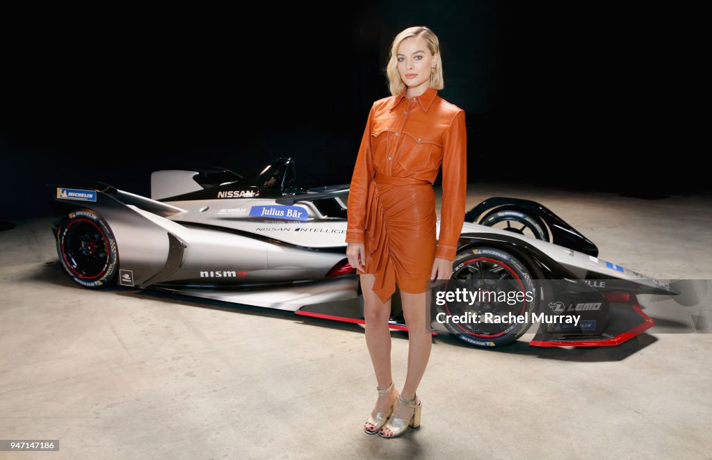 Margot Robbie Attends Exclusive Event As Part Of The Nissan Formula E Launch Tour