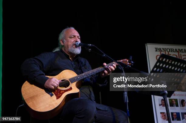 Acoustic showcase of singer and songwriter Eugenio Finardi, during the event Panorama d'Italia. Cagliari, Italy. 29th September 2016