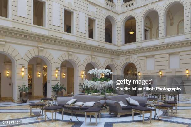 the new york cafe in budapest, hungary. - hungary hotel stock pictures, royalty-free photos & images