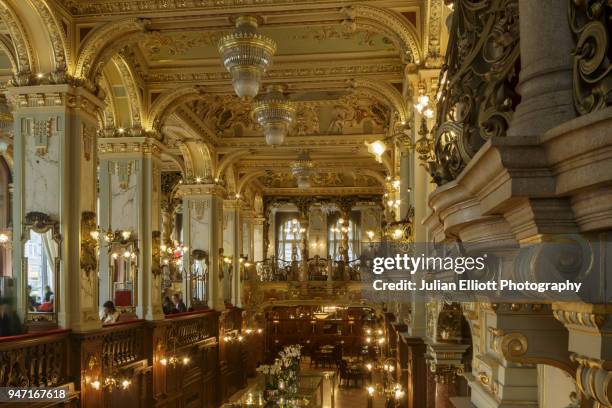 the new york cafe in budapest, hungary. - hungary hotel stock pictures, royalty-free photos & images