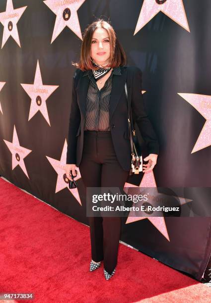 Lana Parrilla attends Eva Longoria's Hollywood Star Ceremony Post-Luncheon on April 16, 2018 in Beverly Hills, California.