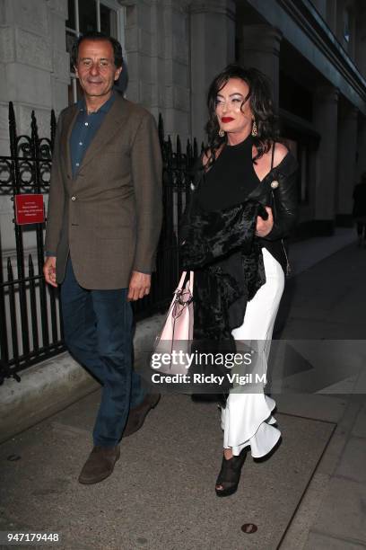 Nancy Dell'Olio seen attending the Terrence Higgins Trust annual charity auction, raising vital funds to support people living with and affected by...