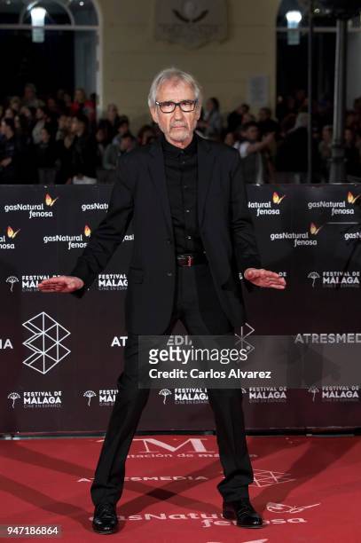 Actor Jose Sacristan attends the 'Malaga Hoy' award during the 21th Malaga Film Festival at the Cervantes Theater on April 16, 2018 in Malaga, Spain.