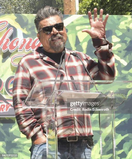 Comedian George Lopez speaks onstage at the Key to The City of West Hollywood Award Ceremony at The Roxy Theatre on April 16, 2018 in West Hollywood,...