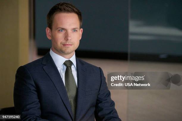 Inevitable" Episode 713 -- Pictured: Patrick J. Adams as Mike Ross --