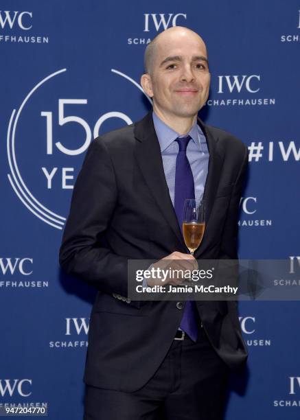 Edouard dArbaumont speaks at the IWC Tribeca Film Festival Filmmaker Award Celebration on April 16, 2018 in New York City.