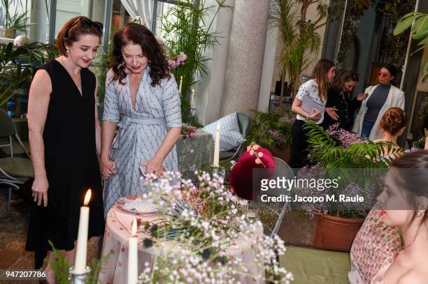 Luisa Beccari attends Luisa Beccaria Home Collection for Moda Operandi on April 16, 2018 in Milan, Italy.