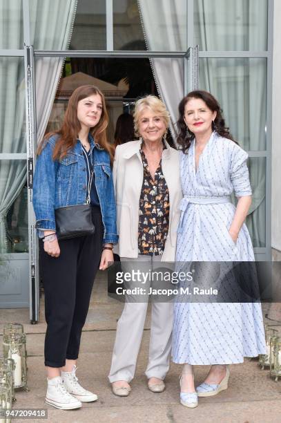 Luisa Beccari and guests attend Luisa Beccaria Home Collection for Moda Operandi on April 16, 2018 in Milan, Italy.