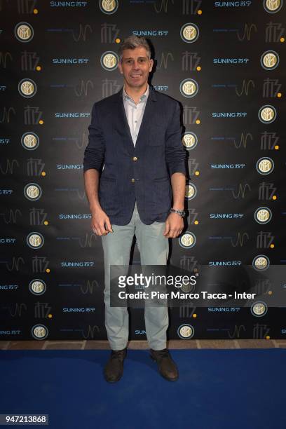 Francesco Toldo, attends the unveiling of FC Internazionale 'Innovative Passion' Concept At Milan Design Week on April 16, 2018 in Milan, Italy.