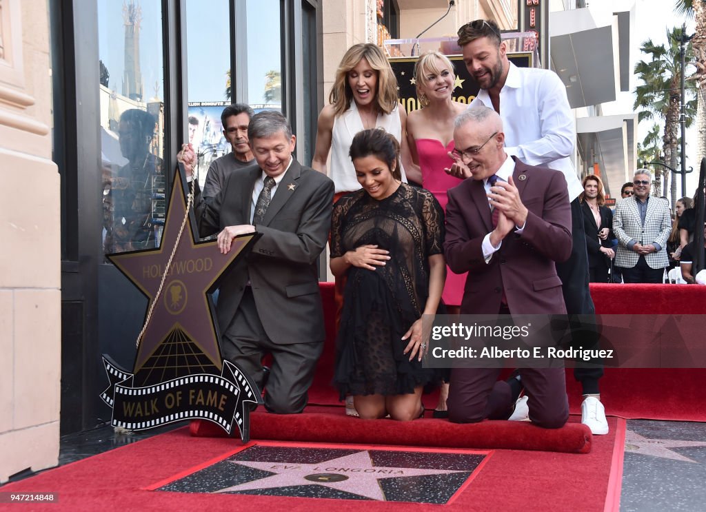 Eva Longoria Honored With Star On The Hollywood Walk Of Fame