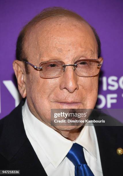 Clive Davis attends The New York University Tisch School Of The Arts 2018 Gala at Capitale on April 16, 2018 in New York City.