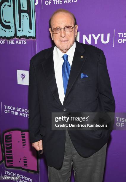 Clive Davis attends The New York University Tisch School Of The Arts 2018 Gala at Capitale on April 16, 2018 in New York City.
