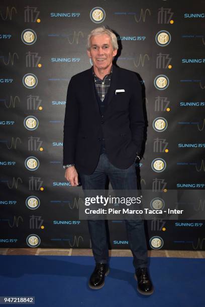 Giuseppe Baresi attends the unveiling of FC Internazionale 'Innovative Passion' Concept At Milan Design Week on April 16, 2018 in Milan, Italy.
