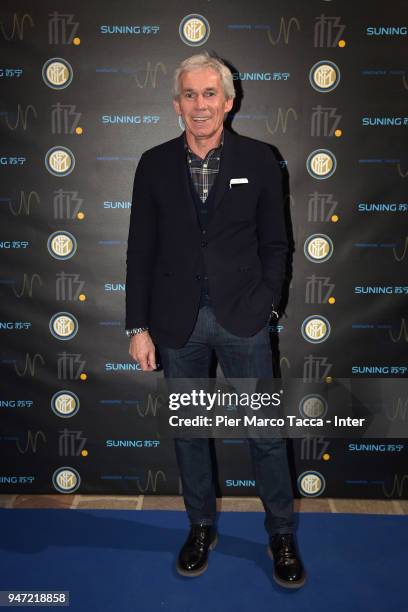 Giuseppe Baresi attends the unveiling of FC Internazionale 'Innovative Passion' Concept At Milan Design Week on April 16, 2018 in Milan, Italy.