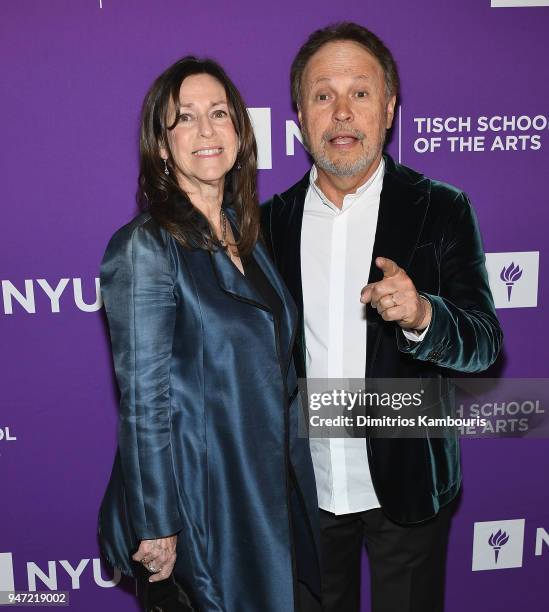 Janice Crystal and Billy Crystal attend The New York University Tisch School Of The Arts 2018 Gala at Capitale on April 16, 2018 in New York City.