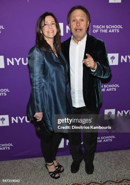 Janice Crystal and Billy Crystal attend The New York University Tisch School Of The Arts 2018 Gala at Capitale on April 16, 2018 in New York City.