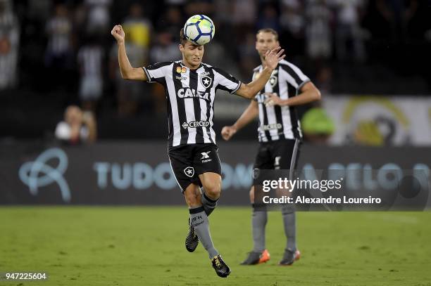 Marcinho of Botafogo in action during the match between Botafogo and Palmeiras as part of Brasileirao Series A 2018 at Engenhao Stadium on April 16,...