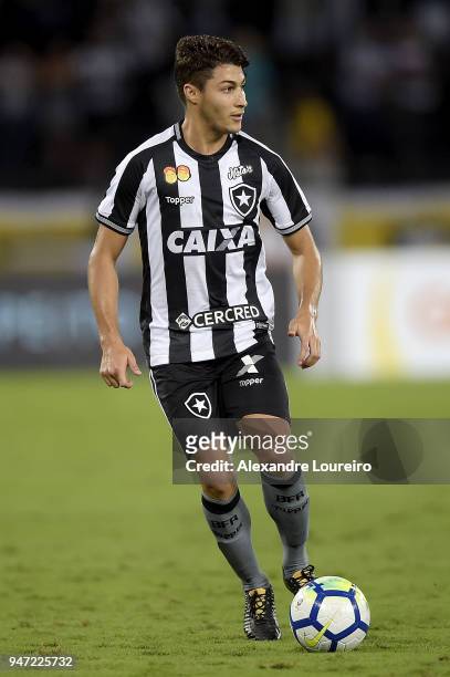 Marcinho of Botafogo in action during the match between Botafogo and Palmeiras as part of Brasileirao Series A 2018 at Engenhao Stadium on April 16,...