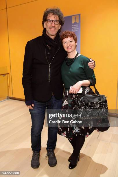 Producer Joel Coen and Francesca Bianchi attend the Academy Museum Conversation at The Times Center, featuring Whoopi Goldberg, Kerry Brougher and...