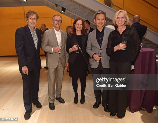 Ira Garber, Richard Stoner, Carol Garber, David Pakshong, and Victoria Pakshong attend the Academy Museum Conversation at The Times Center, featuring...