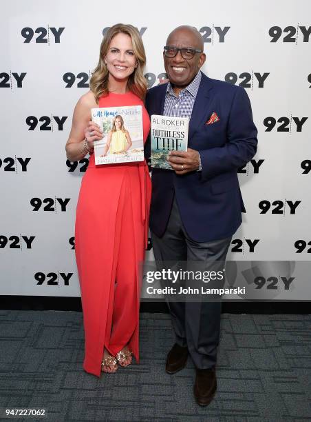 Natalie Morales and Al Roker in conversation at 92nd Street Y on April 16, 2018 in New York City.