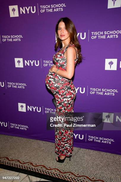 Hilaria Baldwin attends the 2018 NYU Tisch Gala at Capitale on April 16, 2018 in New York City.