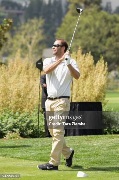 Pete Sampras attends the Red Cross' 5th Annual Celebrity Golf Tournament at Lakeside Golf Club on April 16, 2018 in Burbank, California.