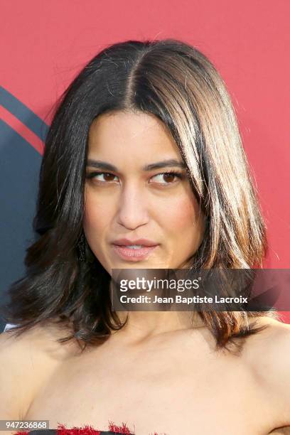 Julia Jones attends the premiere of HBO's "Westworld" Season 2 at The Cinerama Dome on April 16, 2018 in Los Angeles, California.