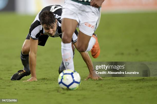 Marcinho of Botafogo in action during the match between Botafogo and Palmeiras as part of Brasileirao Series A 2018 at Engenhao Stadium on April 16,...