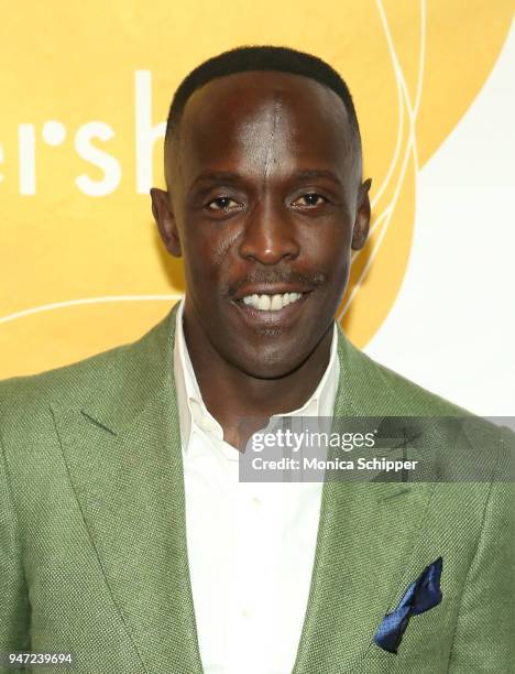 Michael Kenneth Williams attends the Urban Arts Partnership's AmplifiED Gala at The Ziegfeld Ballroom on April 16, 2018 in New York City.