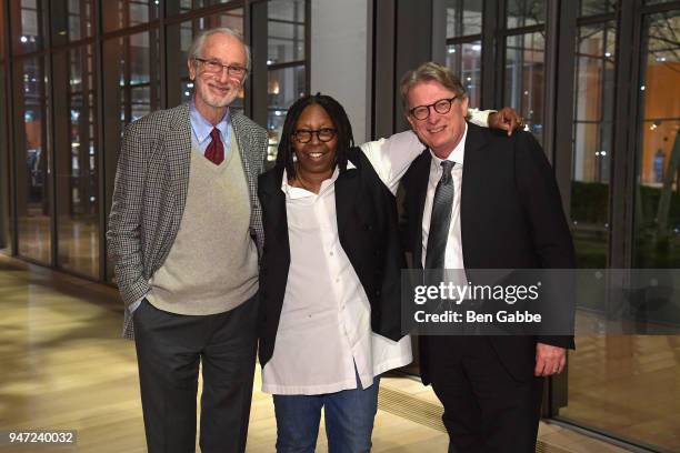 Academy Museum Architect Renzo Piano, Academy Governor Whoopi Goldberg, and Academy Museum Director Kerry Brougher attend the Academy Museum...