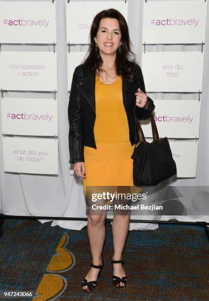 Helen Johns attends Together 1 Heart charity Hosts Presentation To Announce The #ActBravely Movement at Sofitel Hotel on April 15, 2018 in Los...