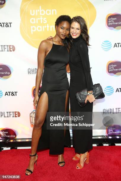 Damaris Lewis and Dominique Piek attend the Urban Arts Partnership's AmplifiED Gala at The Ziegfeld Ballroom on April 16, 2018 in New York City.