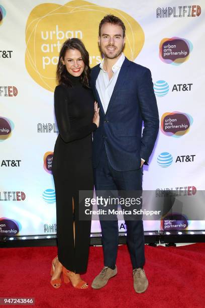 Dominique Piek and Nick Brown attend the Urban Arts Partnership's AmplifiED Gala at The Ziegfeld Ballroom on April 16, 2018 in New York City.