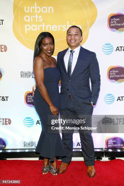 Tiffany Reid and Clifton McKnightÊattend the Urban Arts Partnership's AmplifiED Gala at The Ziegfeld Ballroom on April 16, 2018 in New York City.