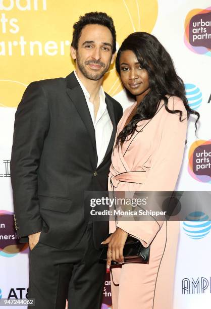 Amir Arison and Ornella Suad attend the Urban Arts Partnership's AmplifiED Gala at The Ziegfeld Ballroom on April 16, 2018 in New York City.