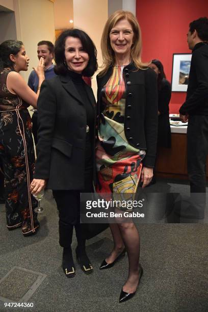 Principal at Bloomberg Associates Katherine Oliver and CEO of the Academy of Motion Picture Arts and Sciences Dawn Hudson attends the Academy Museum...