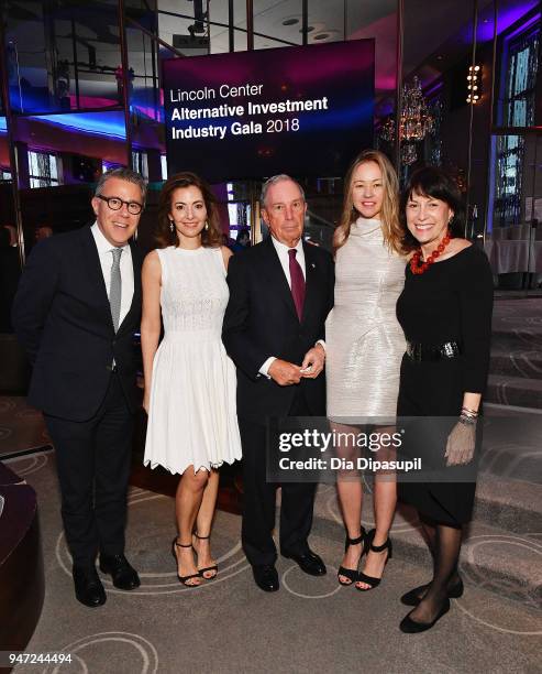 Russell Granet, Ilana D. Weinstein, Michael Bloomberg, Anna Nikolayevsky and Katherine Farley attend the Lincoln Center Alternative Investment...