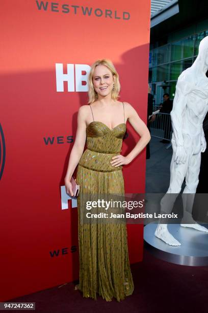 Ingrid Bolso Berdal attends the premiere of HBO's "Westworld" Season 2 at The Cinerama Dome on April 16, 2018 in Los Angeles, California.