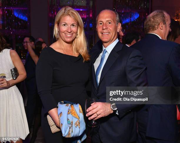 Brooke Harlow and Douglas Blagdon attends the Lincoln Center Alternative Investment Industry Gala on April 16, 2018 at The Rainbow Room in New York...