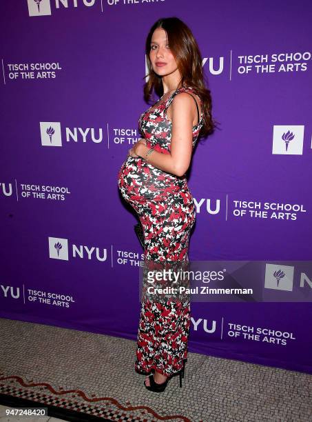 Hilaria Baldwin attends the 2018 NYU Tisch Gala at Capitale on April 16, 2018 in New York City.
