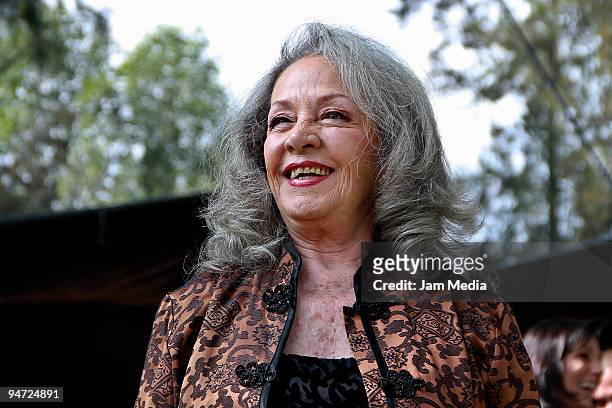 Actress Isela Vega during the making of the movie Los Inadaptados at the Colonia Las Aguilas on December 17, 2009 in Mexico City, Mexico.