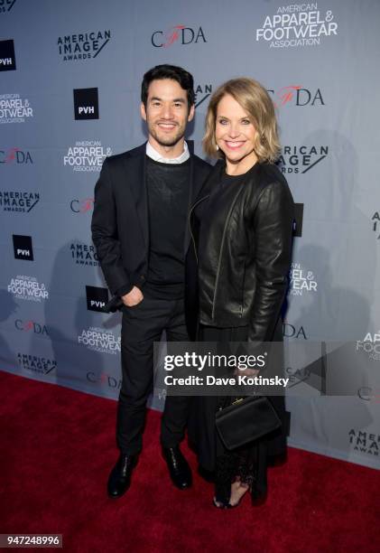 Designer of the Year Joseph Altuzarra and Host Katie Couric arrives at the American Apparel & Footwear Association's 40th Annual American Image...
