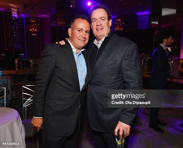 Nick Roberts and Larry Foley attend the Lincoln Center Alternative Investment Industry Gala on April 16, 2018 at The Rainbow Room in New York City.