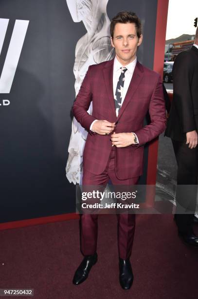 James Marsden attends the Los Angeles Season 2 premiere of the HBO Drama Series WESTWORLD at The Cinerama Dome on April 16, 2018 in Los Angeles,...