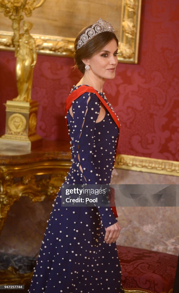 Spanish Royals Host A Dinner Gala For President Of Portugal Marcelo Rebelo De Sousa