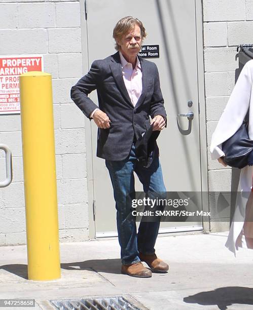 William H. Macy is seen on April 16, 2018 in Los Angeles, CA.